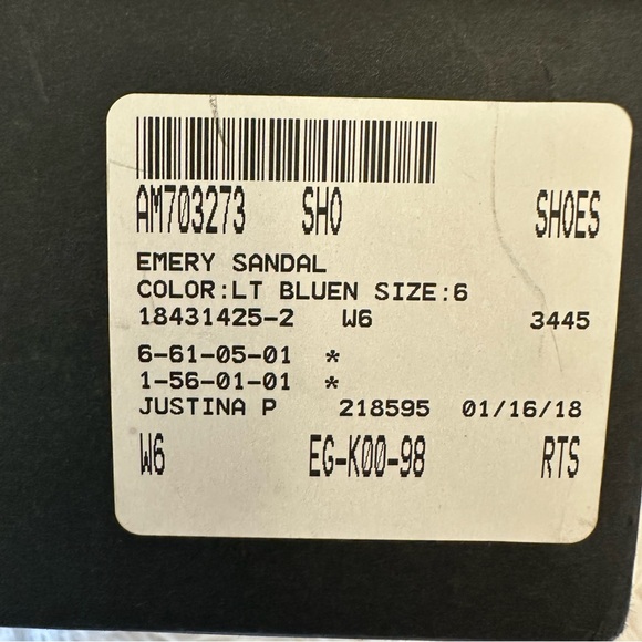 Rebecca Minkoff Emery Blue Denim Sandal Size: 6 NEW - Picture 6 of 7